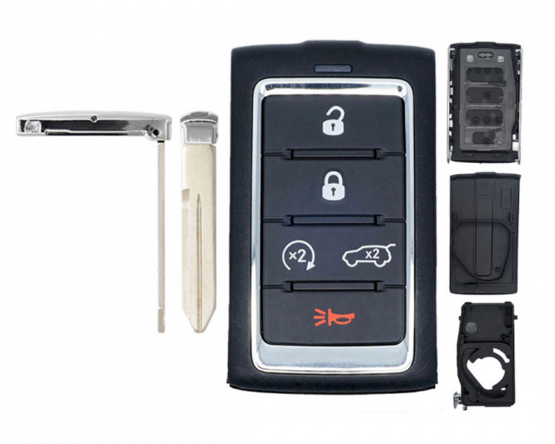 Remote Smart Key SHELL For Jeep Grand Cherokee L 2021 - 2026 M3NWXF0B1