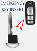 MZ27 2009-2020 Mazda Emergency Key Blade KDY3-76-201 | D6Y1-76-2GXB