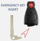 Emergency Key Insert for Mercedes 1998-2005 HU64 / PN: KPT6095