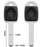 HU181 Uncut Transponder Key for Harley-Davidson Motorcycles 2018–2024
