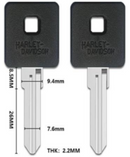 X287 HYD15 "B" Codes Key For Harley Davidson Motorcycle Sportster 2012+