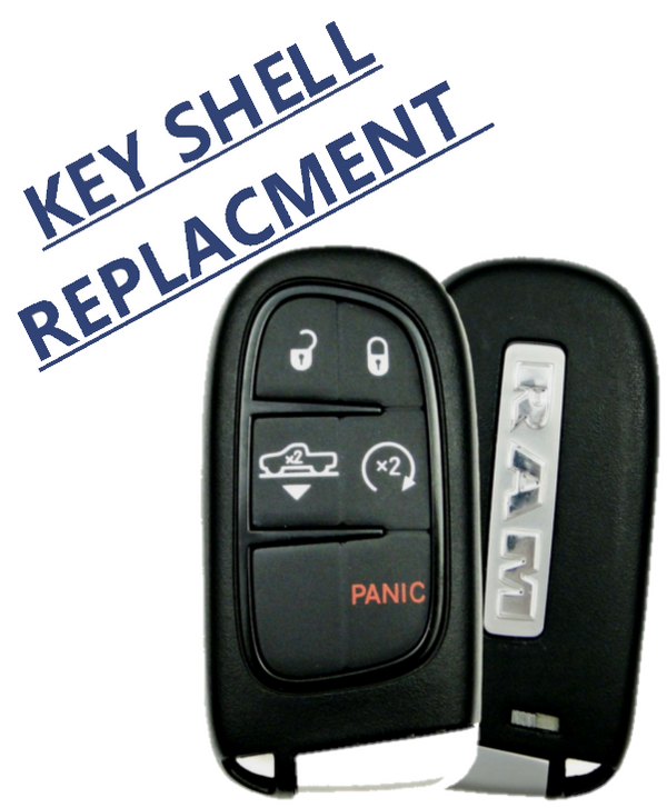 Remote Smart Key SHELL For DODOGE RAM 2013 - 2022 GQ4-54T W AIR SUSPENSION RS