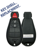 3 Button Fobik Key Shell for 2008 - 2018 Dodge Ram GQ4-53T IYZC01C M3N5WY783X