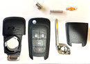 SHELL CASE For Chevrolet Flip Remote Key 2010-2017 4 Buttons Chevy LOGO
