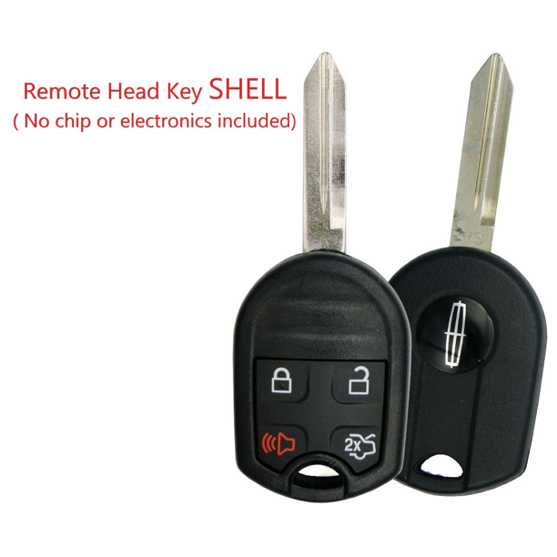 Lincoln 4 Button New Style Remote Head Key Shell H75 Blade CWTWB1U793