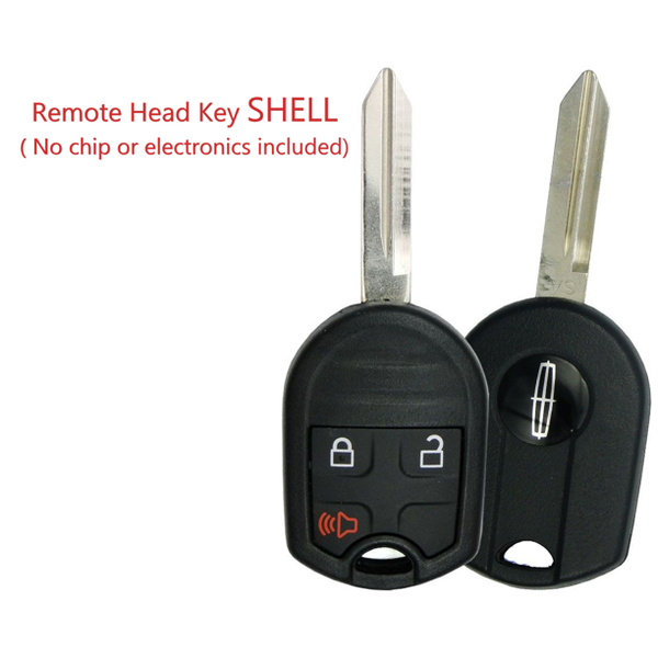 Lincoln 3 Button New Style Remote Head Key Shell H75 Blade CWTWB1U793