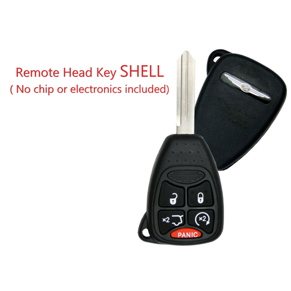 Chrysler 2006 - 2014 5 Button Remote Head Key Shell OHT692427AA