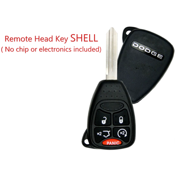 Dodge 2006 - 2014 5 Button Remote Head Key Shell OHT692427AA