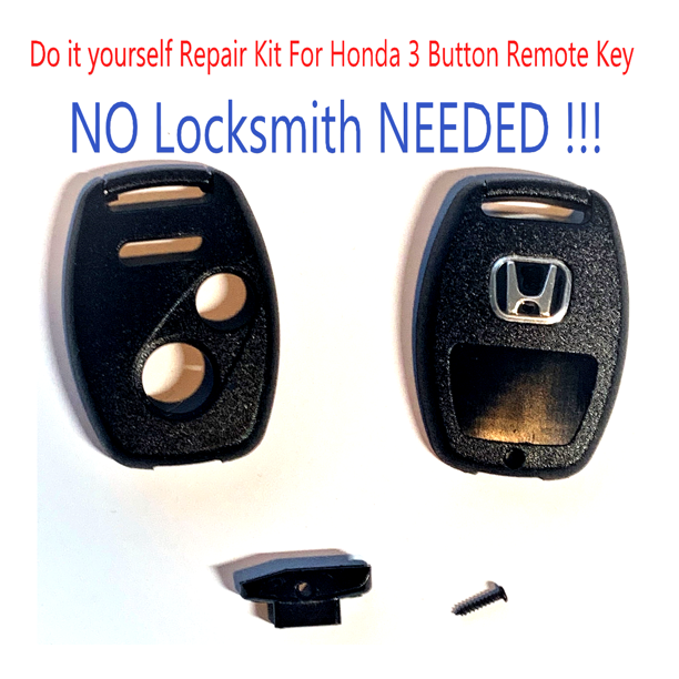Honda Remote Head Key Shell 3 Button Repair Kit