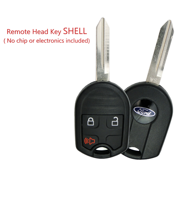 Ford 3 Button New Style Remote Head Key Shell H75 Blade CWTWB1U793