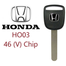 New Honda HO03 ( 46 V-Chip ) Hd112 Transponder Chipped Key
