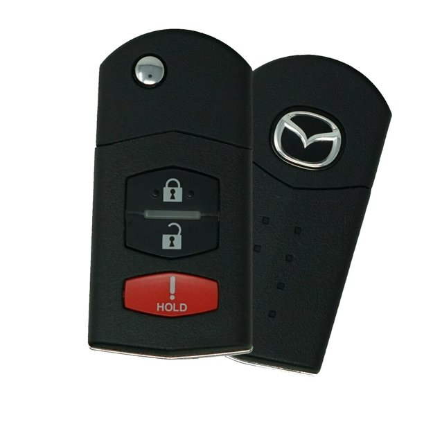 Mazda  2007 - 2015 3 Buttom Remote Flip Key BGBX1T478SKE125-01