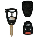 Jeep 4 Button (BIG) Remote Head Key SHELL for KOBDT04A
