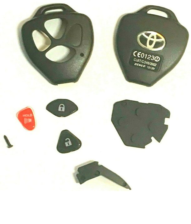 Toyota 2005 - 2014 3 Button Automotive Remote Key Head Repair Kit Shell Case DIY