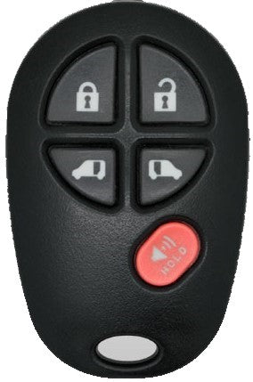 Toyota Sienna 2004-2020  5 Button Keyless Entry Remote GQ43VT20T