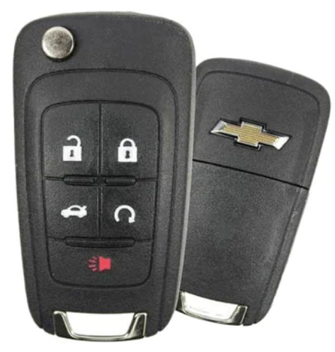 Chevrolet 2010 - 2016 5 Button Remote Start Flip Key