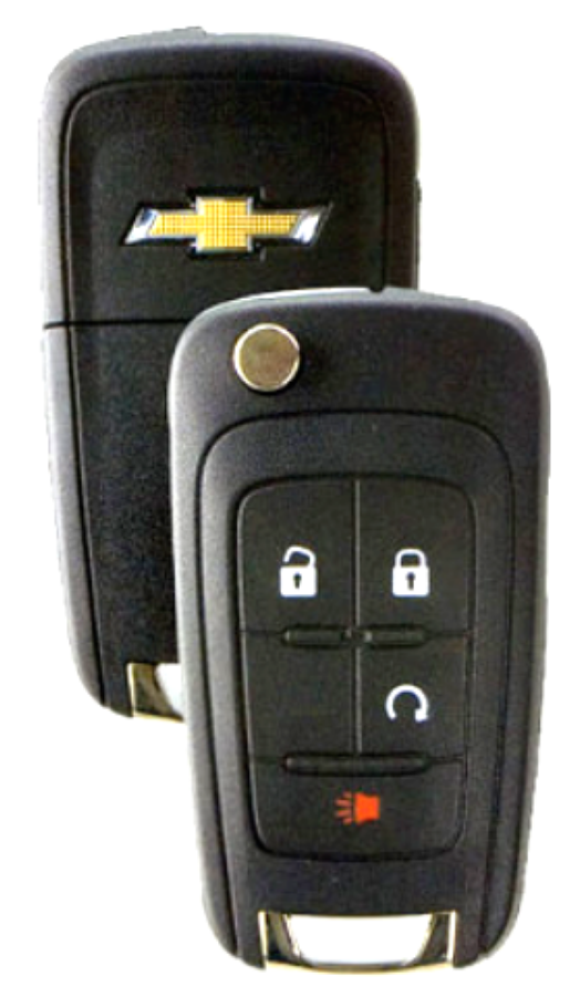 Chevrolet 2010-2019 Flip  Remote Key 4 Button OHT01060512
