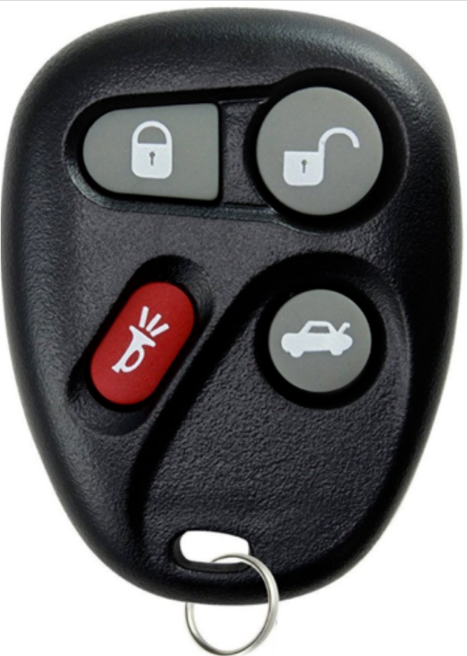GM 2001-2007 4 Button Remote Keyless Fob K0BLEAR1XT