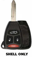 Dodge 2005 - 2009 4 Button Key SHELL for KOBDT04A