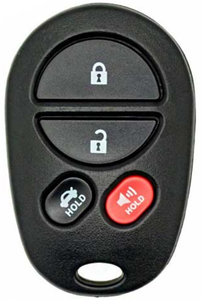 Toyota Avalon / Solara 2004-2008 4 Button Keyless Entry Remote GQ43VT20T