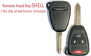 Chrysler 4-Button Remote Head Key Shell / Case OHT M3N