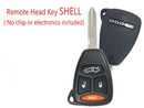 Dodge 2005 - 2009 4 Button Key SHELL for KOBDT04A