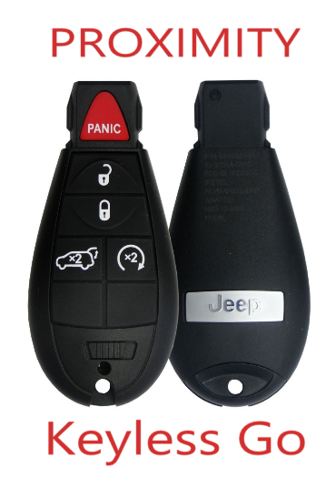 KEYLESS GO Fobik for Jeep Grand Cherokee 2009 - 2013 5 Button Remote Key IYZC01C