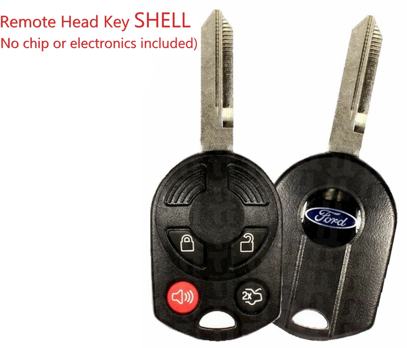Ford 4 Button OLD Style Remote Head Key Shell
