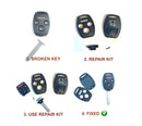 Repair Kit Shell for Honda 4 Button Remote Key No Locksmith Needed