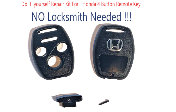 Repair Kit Shell for Honda 4 Button Remote Key No Locksmith Needed