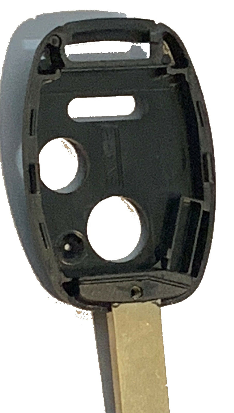 3 button Remote Key shell for select Honda vehicles - WITH chip holder
