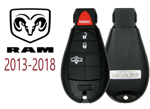 New Ram 2013 - 2018 Fobik Remote Key Gq4-53t W Air Suspension