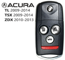 Remote Flip key for Acura TL TSX ZDX 2008-2014 MLBHLIK-1T