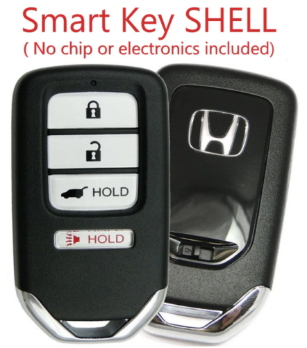 Smart Remote Key Shell Case Fob 4 Button for 2017 - 2022 Honda Pilot CR-V Civic